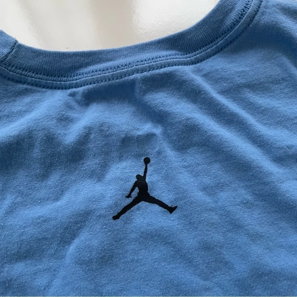 JORDAN Flight Jumpman Light Blue Crewneck Short sleeve Tee Size Medium